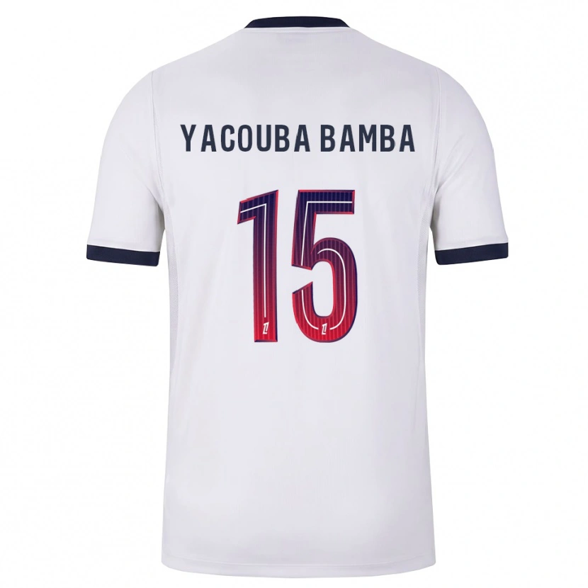 Danxen Men Ben Yacouba Bamba #15 White Black Red Away Jersey 2026/27 T-Shirt