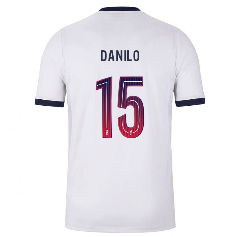 Danxen Men Danilo Pereira #15 White Black Red Away Jersey 2026/27 T-Shirt