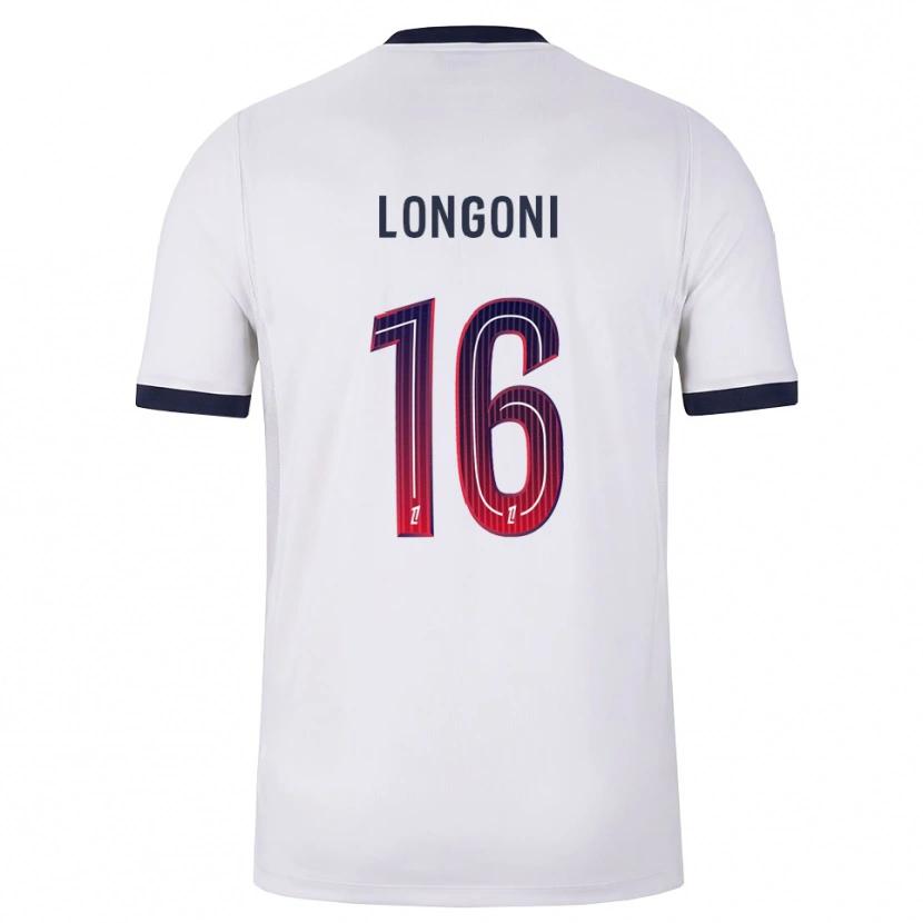Danxen Men Alessandro Longoni #16 White Black Red Away Jersey 2026/27 T-Shirt