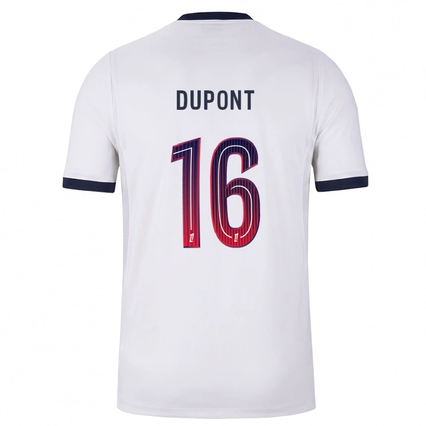 Danxen Men Raphaël Dupont #16 White Black Red Away Jersey 2026/27 T-Shirt
