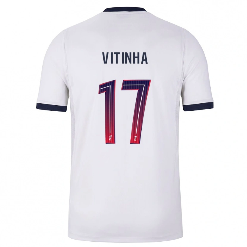 Danxen Men Vítor Machado Ferreira #17 White Black Red Away Jersey 2026/27 T-Shirt