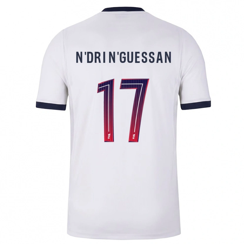 Danxen Men Landry N'dri N'guessan #17 White Black Red Away Jersey 2026/27 T-Shirt