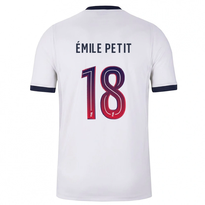 Danxen Men Noé Émile Petit #18 White Black Red Away Jersey 2026/27 T-Shirt