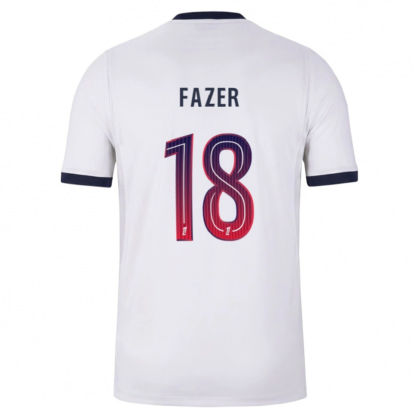 Danxen Men Laurina Fazer #18 White Black Red Away Jersey 2026/27 T-Shirt