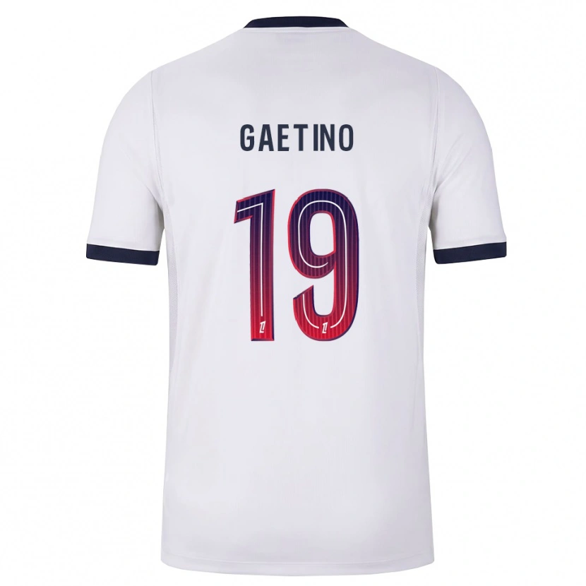 Danxen Men Eva Gaetino #19 White Black Red Away Jersey 2026/27 T-Shirt