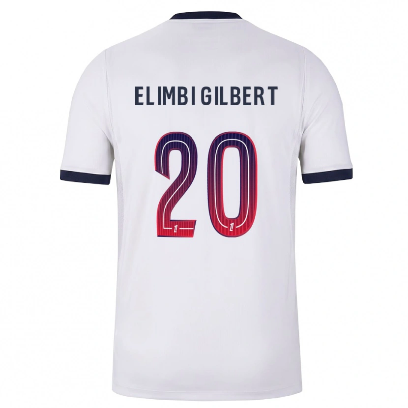 Danxen Men Tara Elimbi Gilbert #20 White Black Red Away Jersey 2026/27 T-Shirt