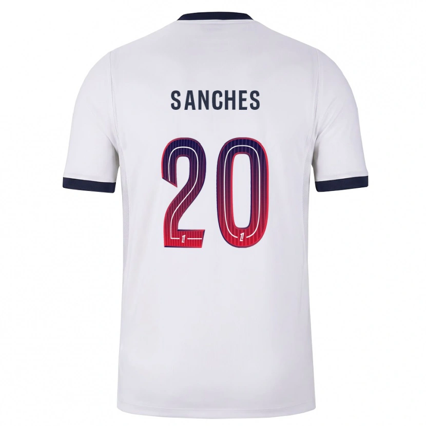Danxen Men Cédric Sanches #20 White Black Red Away Jersey 2026/27 T-Shirt