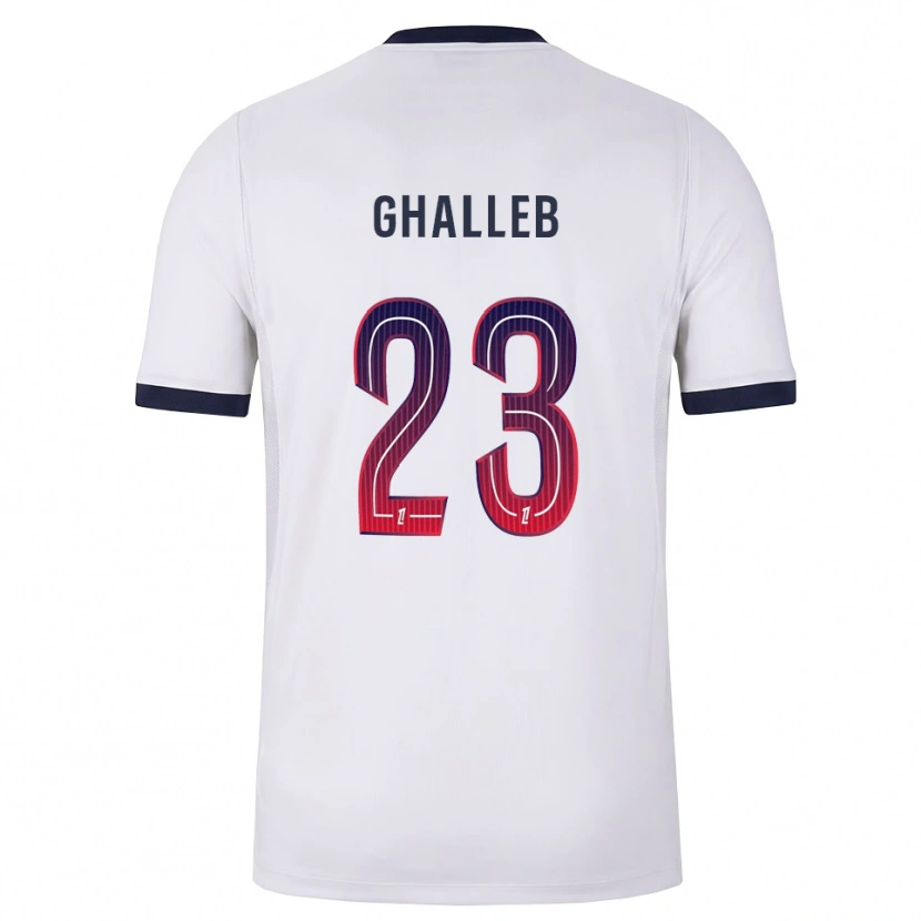 Danxen Men Edem Ghalleb #23 White Black Red Away Jersey 2026/27 T-Shirt