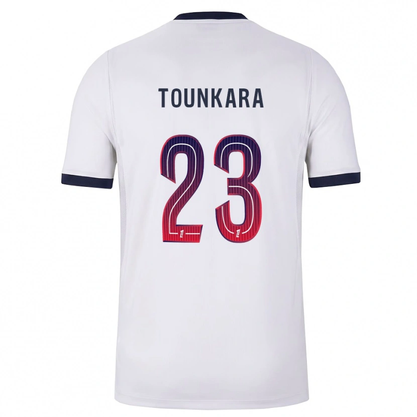 Danxen Men Aïssatou Tounkara #23 White Black Red Away Jersey 2026/27 T-Shirt