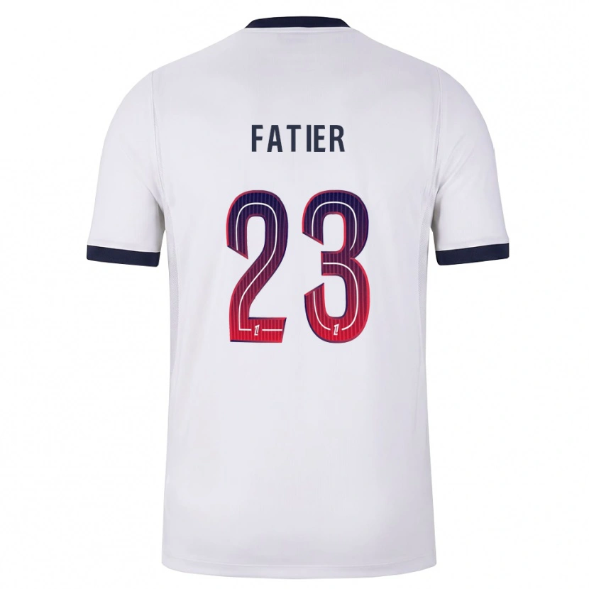Danxen Men Noémie Fatier #23 White Black Red Away Jersey 2026/27 T-Shirt