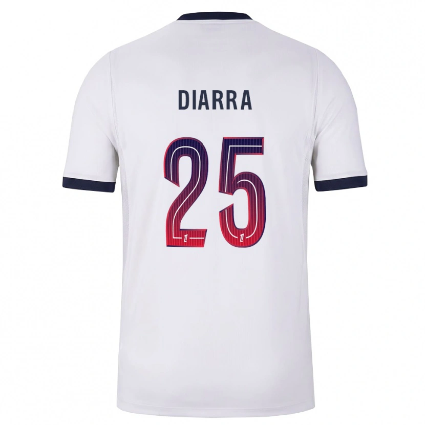 Danxen Men Agueissa Diarra #25 White Black Red Away Jersey 2026/27 T-Shirt