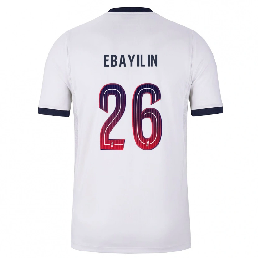 Danxen Men Anaïs Ebayilin #26 White Black Red Away Jersey 2026/27 T-Shirt