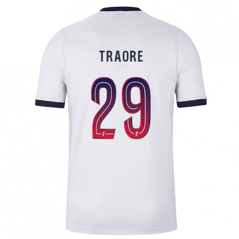 Danxen Men Manssita Traoré #29 White Black Red Away Jersey 2026/27 T-Shirt
