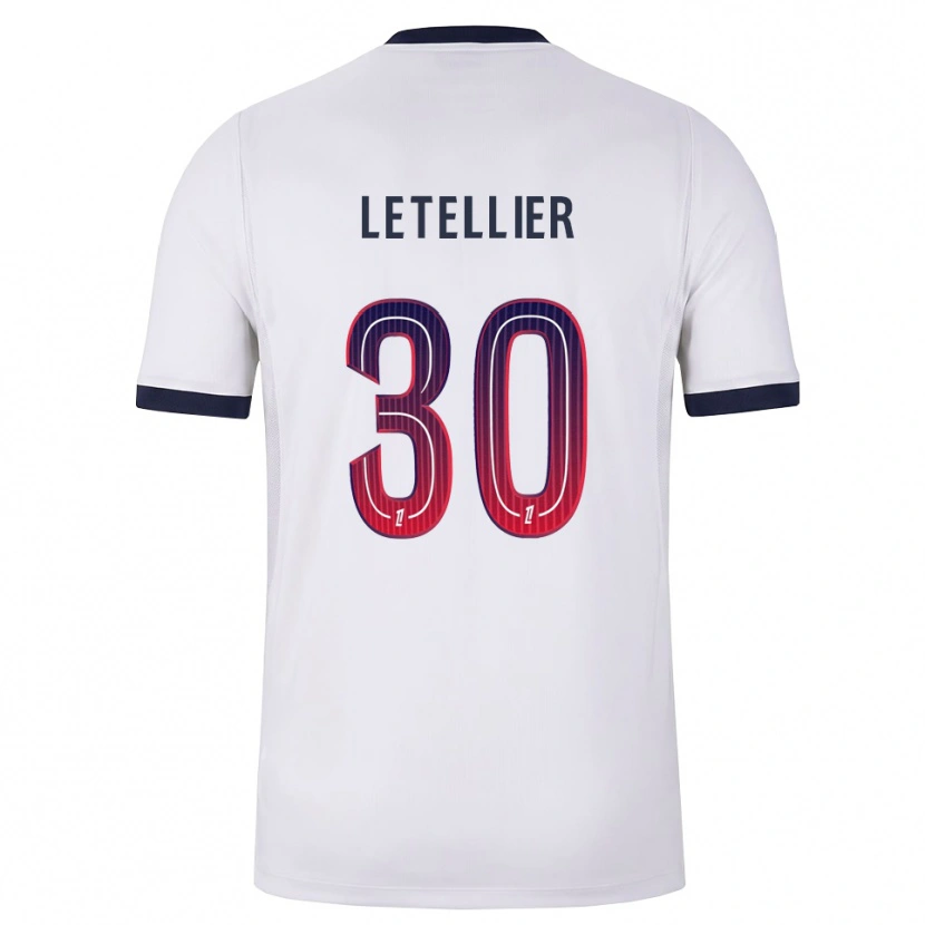 Danxen Men Alexandre Letellier #30 White Black Red Away Jersey 2026/27 T-Shirt