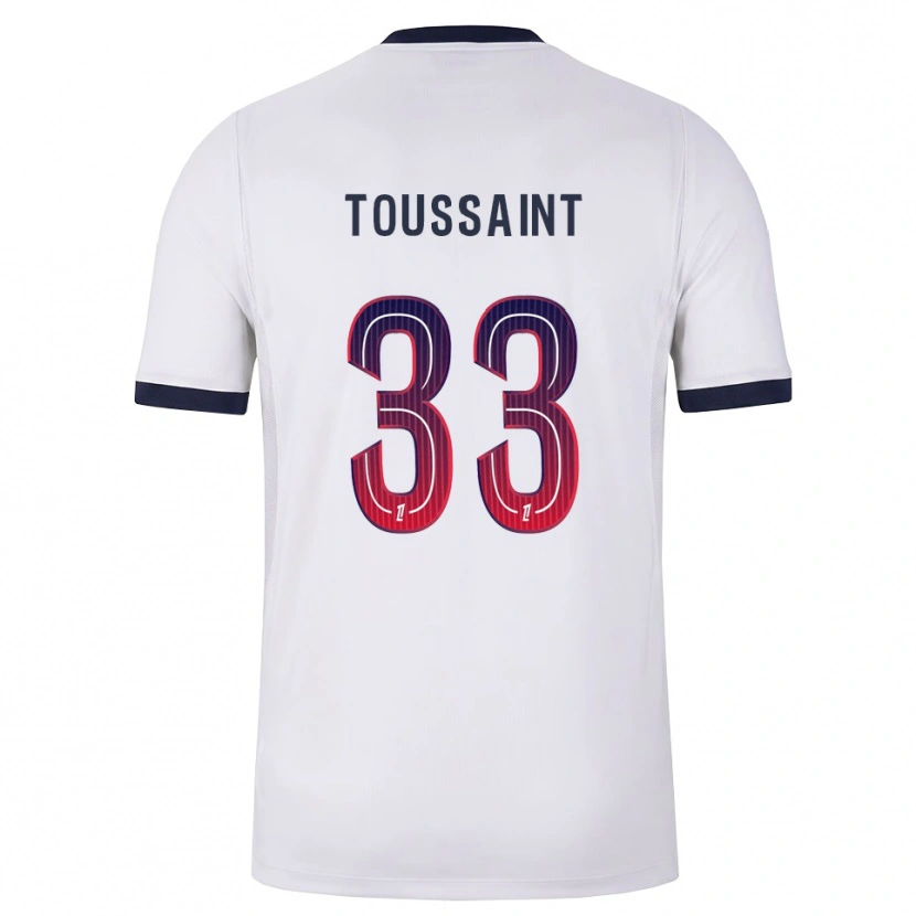 Danxen Men Océane Toussaint #33 White Black Red Away Jersey 2026/27 T-Shirt