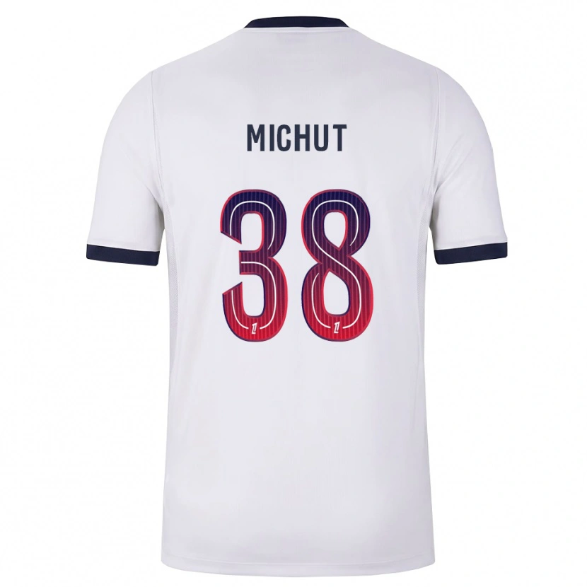 Danxen Men Edouard Michut #38 White Black Red Away Jersey 2026/27 T-Shirt