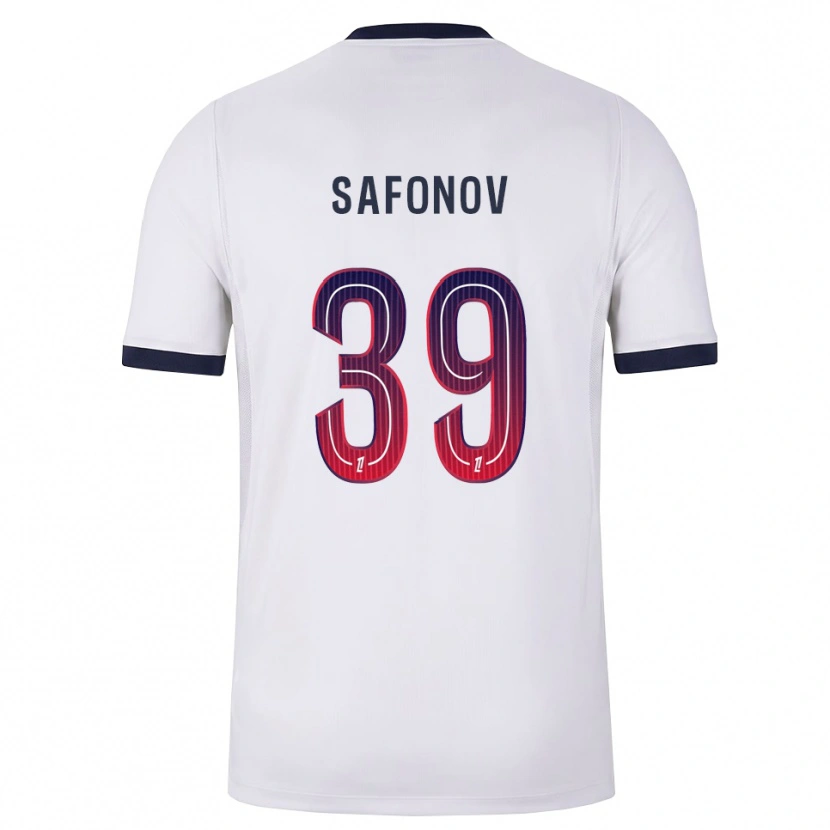 Danxen Men Matvey Safonov #39 White Black Red Away Jersey 2026/27 T-Shirt