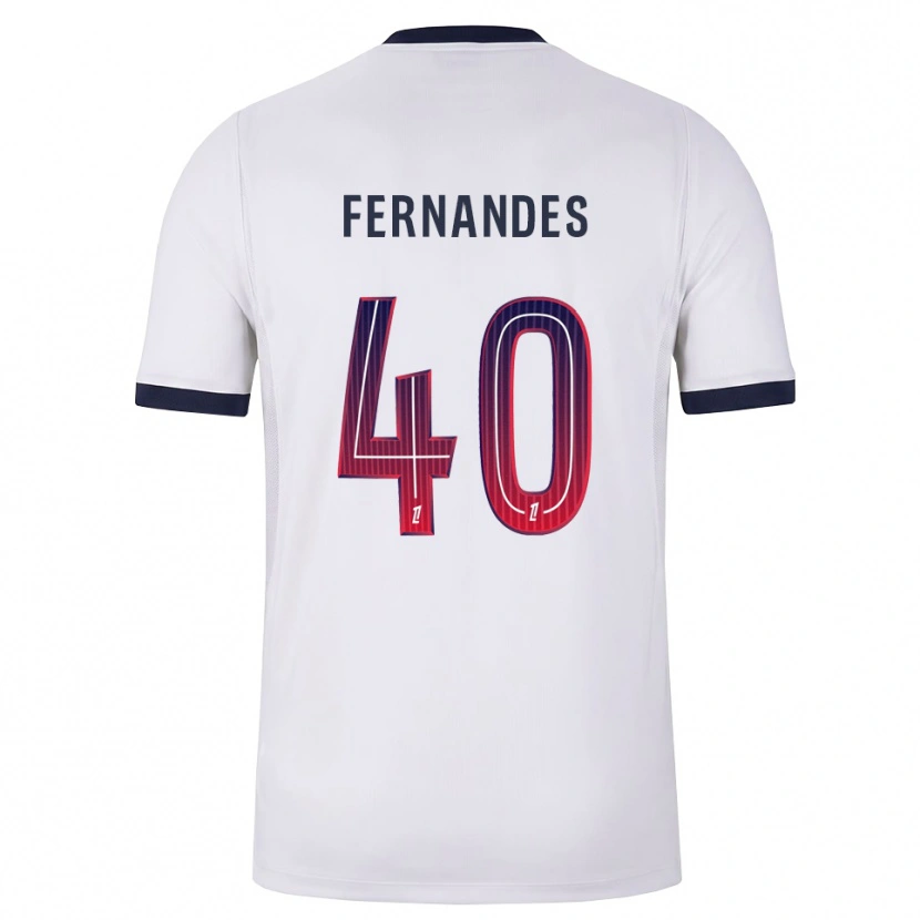 Danxen Men Alyssa Fernandes #40 White Black Red Away Jersey 2026/27 T-Shirt