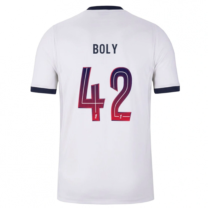 Danxen Men David Boly #42 White Black Red Away Jersey 2026/27 T-Shirt