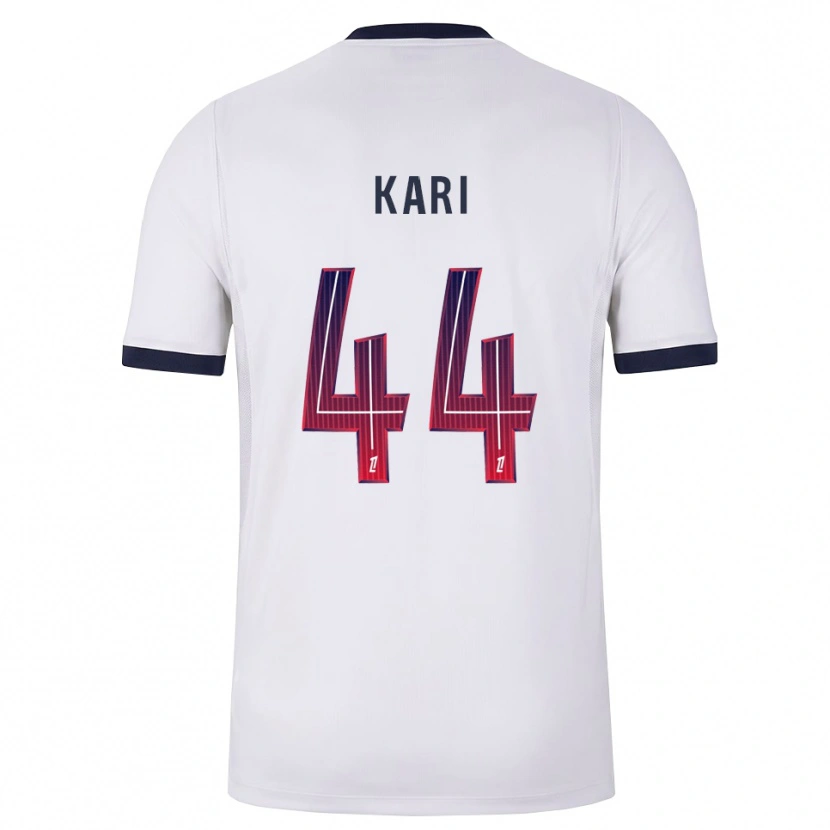 Danxen Men Ayman Kari #44 White Black Red Away Jersey 2026/27 T-Shirt