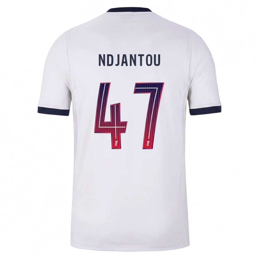Danxen Men Quentin Ndjantou #47 White Black Red Away Jersey 2026/27 T-Shirt