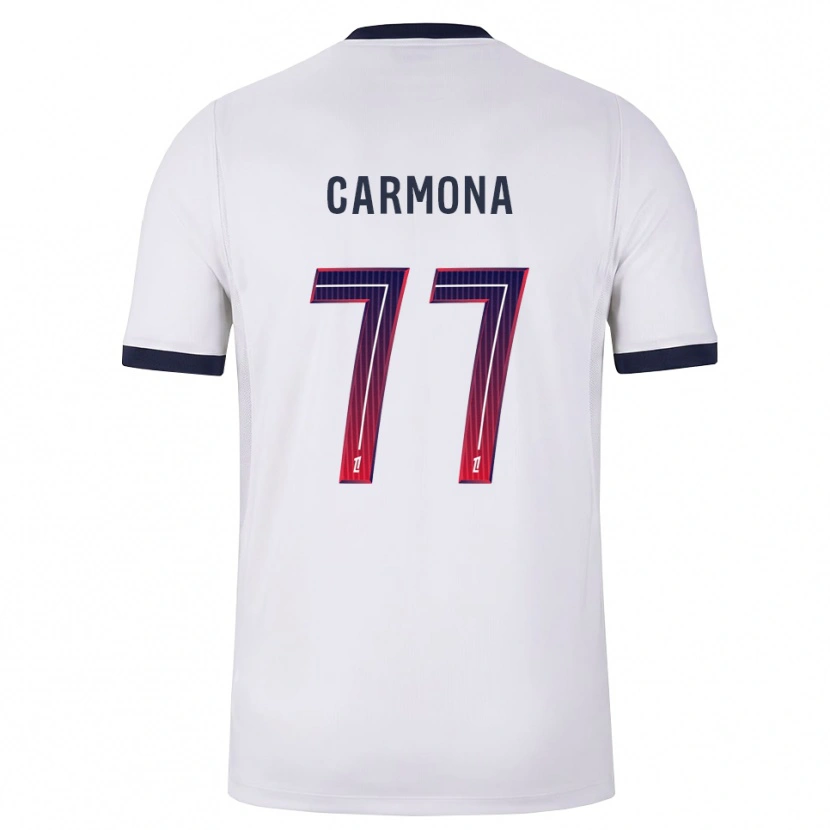 Danxen Men Olga Carmona #77 White Black Red Away Jersey 2026/27 T-Shirt