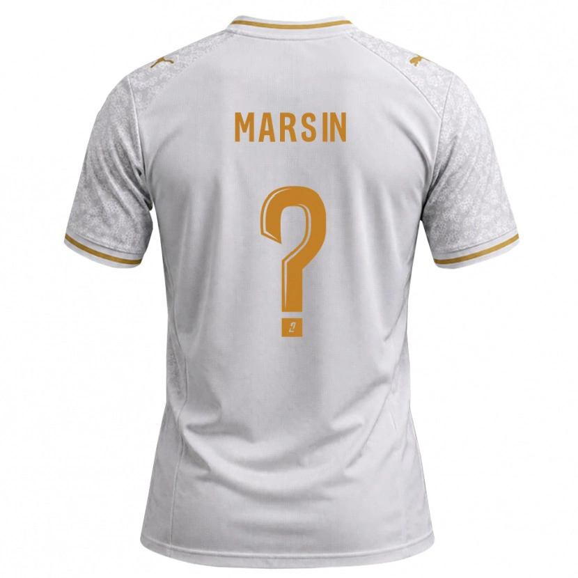 Danxen Men Antonin Marsin #0 White Gray Goldenrod Away Jersey 2026/27 T-Shirt