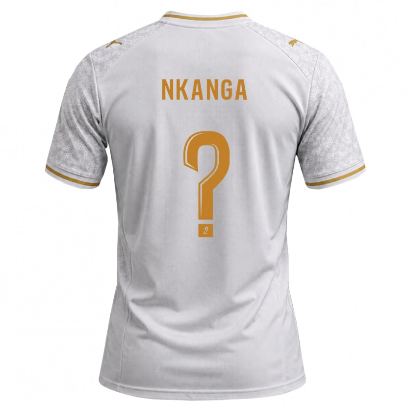 Danxen Men Dayvin Nkanga #0 White Gray Goldenrod Away Jersey 2026/27 T-Shirt