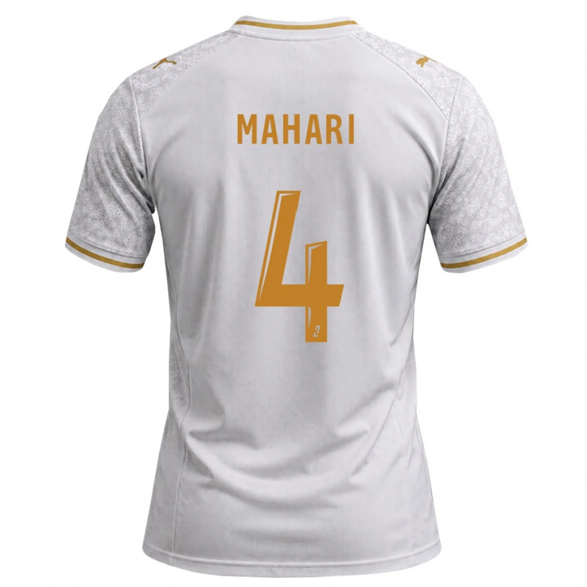 Danxen Men Efdon Mahari #4 White Gray Goldenrod Away Jersey 2026/27 T-Shirt
