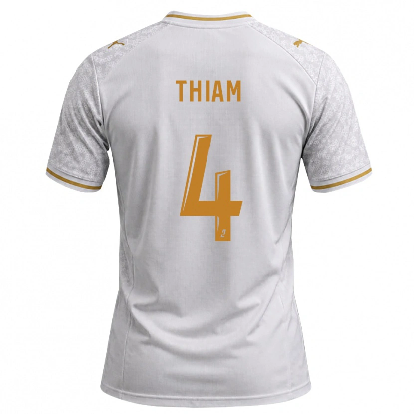 Danxen Men Imran Thiam #4 White Gray Goldenrod Away Jersey 2026/27 T-Shirt