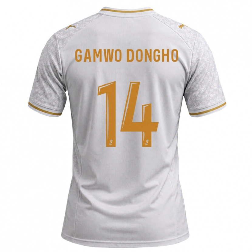 Danxen Men Samuel Gamwo Dongho #14 White Gray Goldenrod Away Jersey 2026/27 T-Shirt
