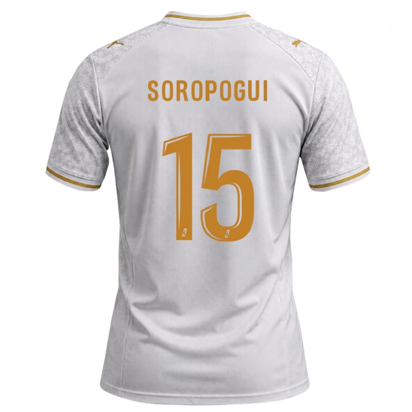 Danxen Men Yanis Soropogui #15 White Gray Goldenrod Away Jersey 2026/27 T-Shirt