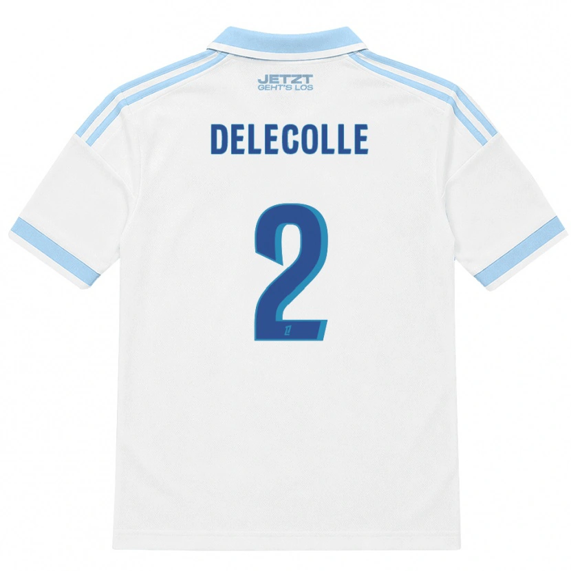 Danxen Men Timéo Delecolle #2 Light Sky Blue White Red Away Jersey 2026/27 T-Shirt