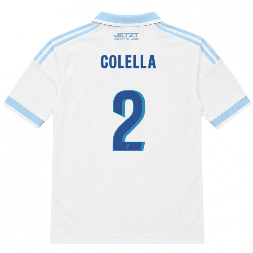 Danxen Men Hugo Colella #2 Light Sky Blue White Red Away Jersey 2026/27 T-Shirt