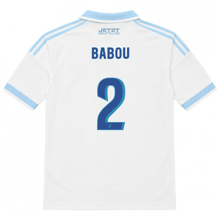 Danxen Men Marème Babou #2 Light Sky Blue White Red Away Jersey 2026/27 T-Shirt