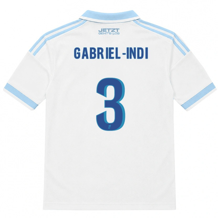 Danxen Men Amizade Gabriel-Indi #3 Light Sky Blue White Red Away Jersey 2026/27 T-Shirt