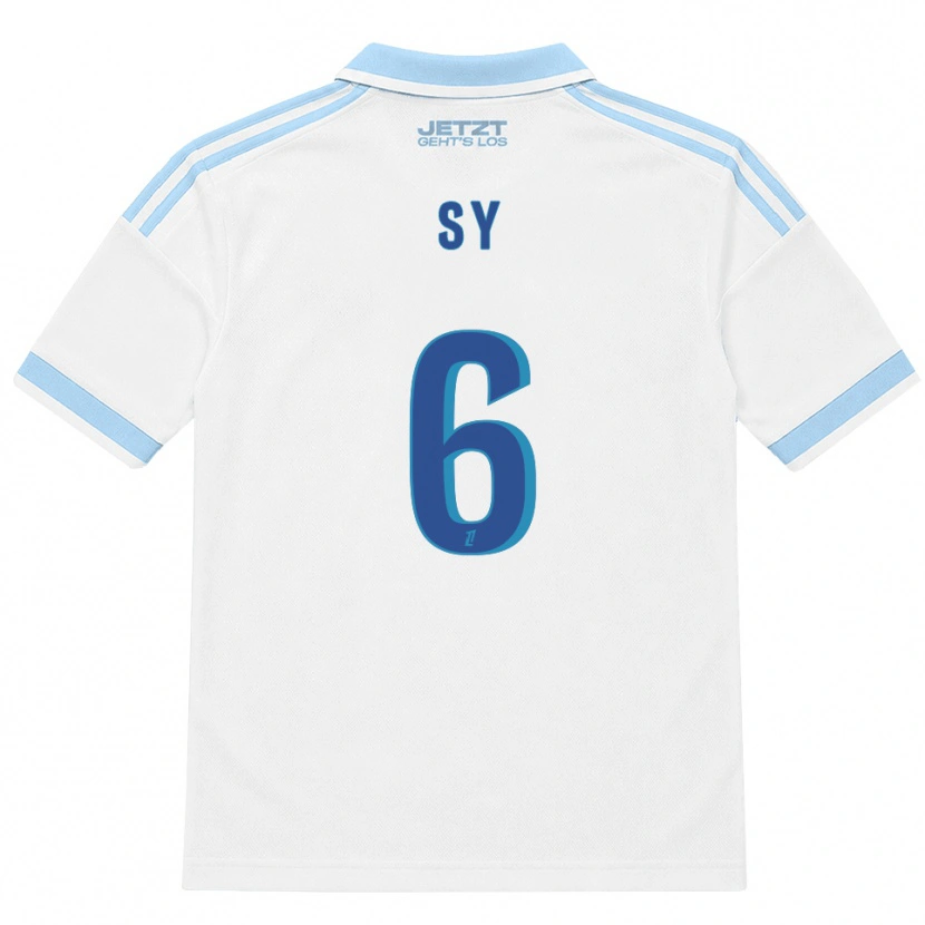 Danxen Men Demba Sy #6 Light Sky Blue White Red Away Jersey 2026/27 T-Shirt