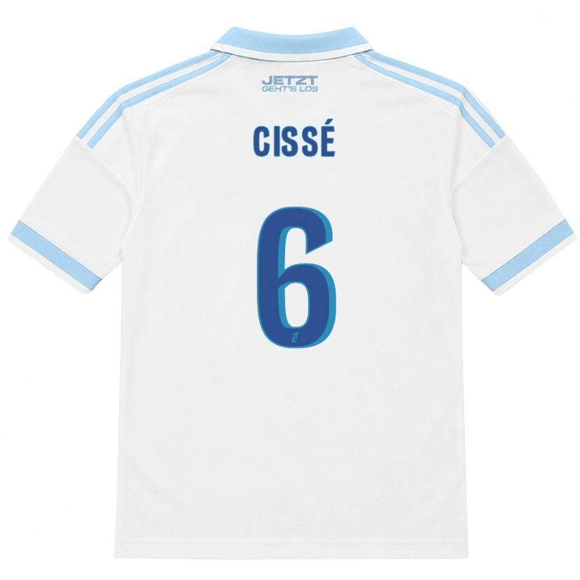 Danxen Men Amadou Cissé #6 Light Sky Blue White Red Away Jersey 2026/27 T-Shirt