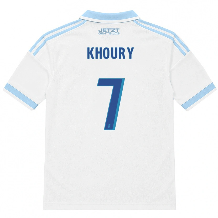 Danxen Men Pilar Khoury #7 Light Sky Blue White Red Away Jersey 2026/27 T-Shirt