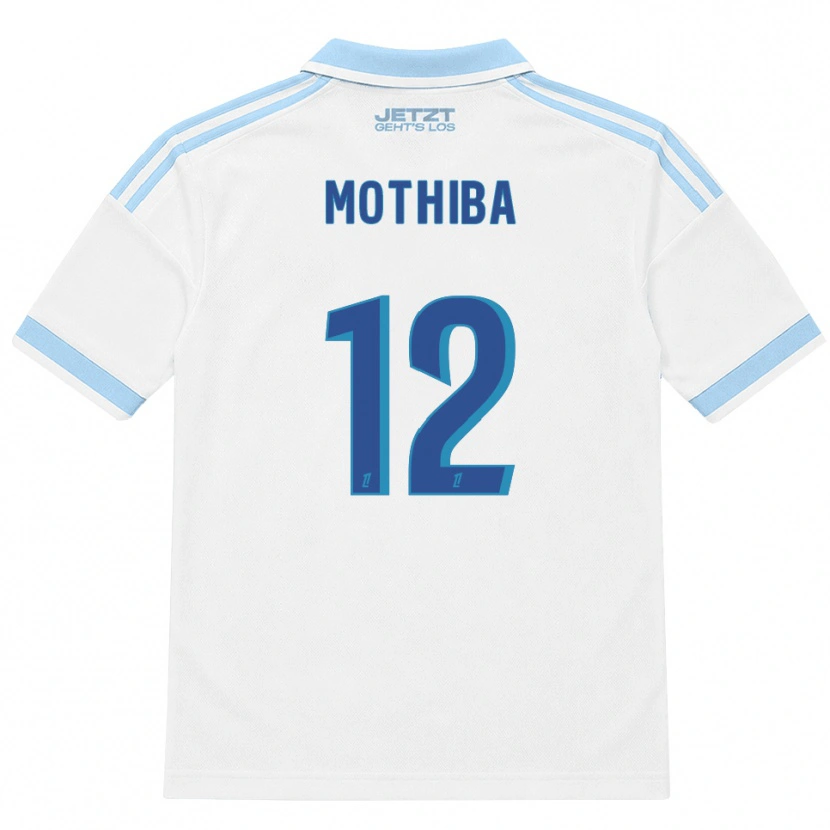 Danxen Men Lebo Mothiba #12 Light Sky Blue White Red Away Jersey 2026/27 T-Shirt