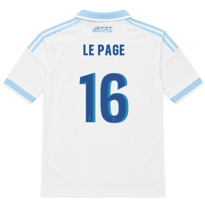 Danxen Men Manon Le Page #16 Light Sky Blue White Red Away Jersey 2026/27 T-Shirt