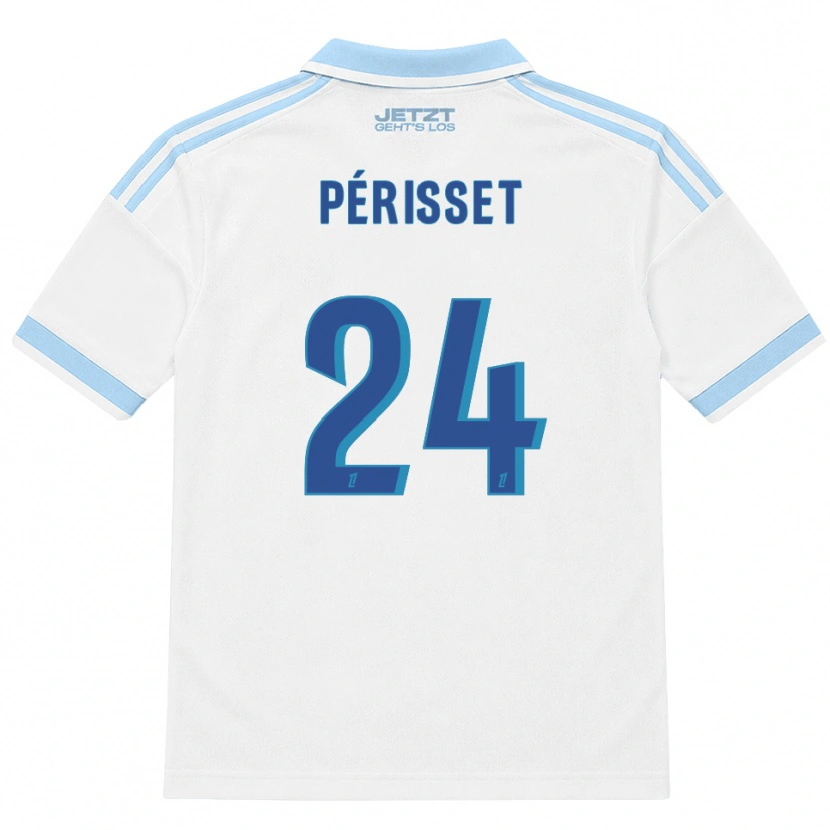Danxen Men Ève Périsset #24 Light Sky Blue White Red Away Jersey 2026/27 T-Shirt