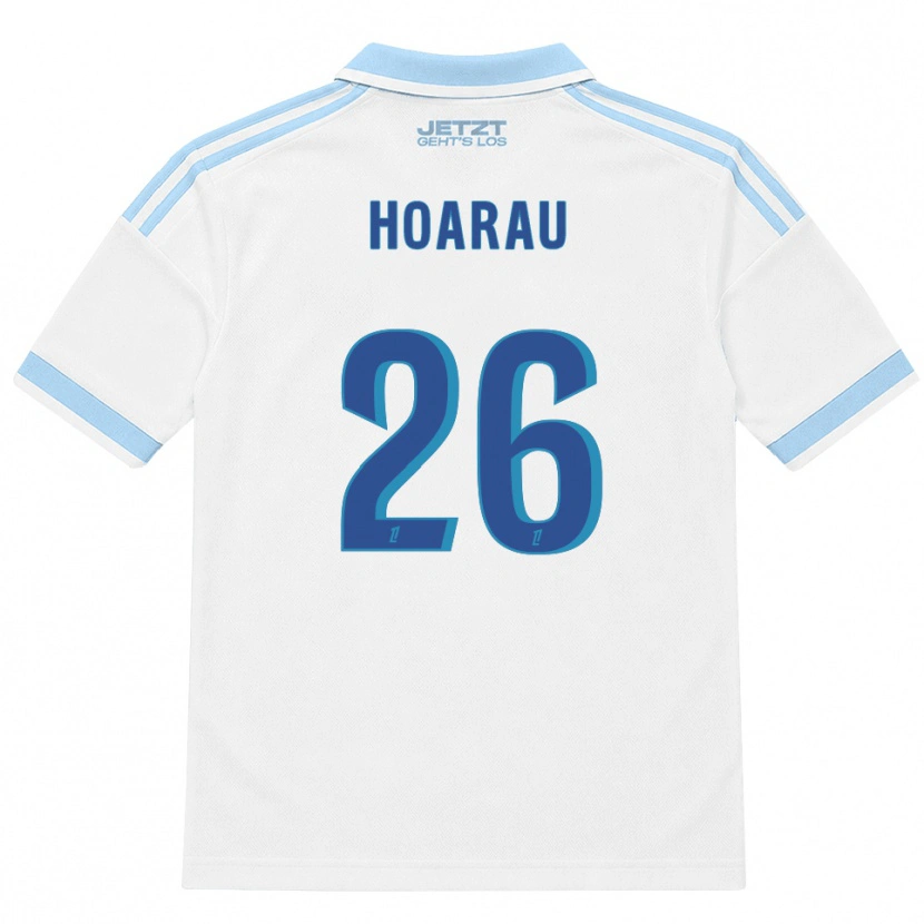 Danxen Men Fanny Hoarau #26 Light Sky Blue White Red Away Jersey 2026/27 T-Shirt
