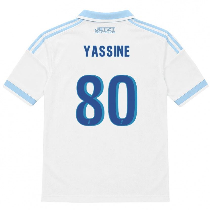 Danxen Men Gessime Yassine #80 Light Sky Blue White Red Away Jersey 2026/27 T-Shirt