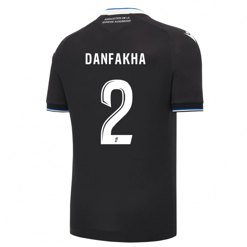Danxen Men Salimou Danfakha #2 Black Blue White Away Jersey 2026/27 T-Shirt