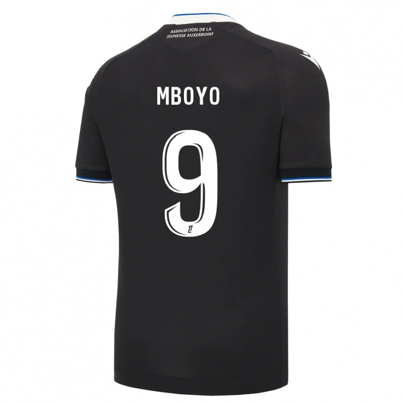 Danxen Men Andy Mboyo #9 Black Blue White Away Jersey 2026/27 T-Shirt