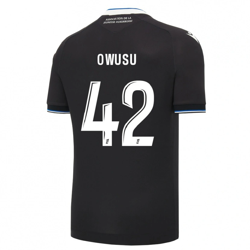 Danxen Men Elisha Owusu #42 Black Blue White Away Jersey 2026/27 T-Shirt