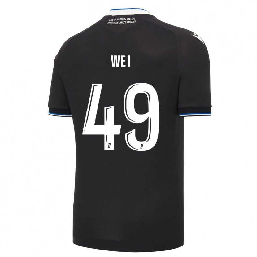 Danxen Men Xiangxin Wei #49 Black Blue White Away Jersey 2026/27 T-Shirt