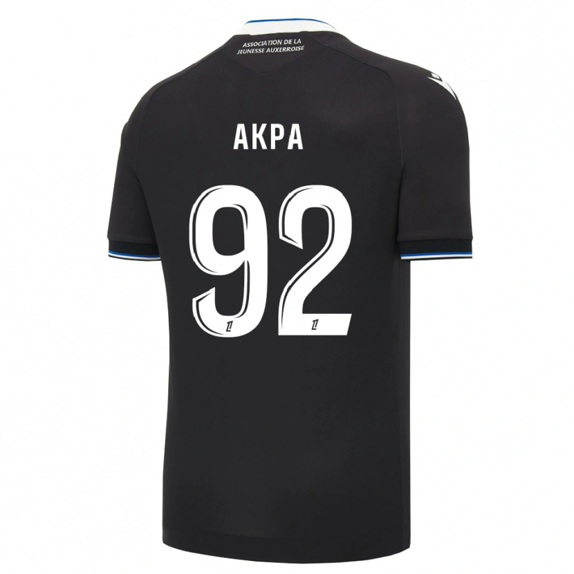 Danxen Men Clément Akpa #92 Black Blue White Away Jersey 2026/27 T-Shirt