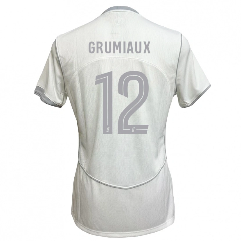 Danxen Men Bibi Grumiaux #12 White Gray Away Jersey 2026/27 T-Shirt